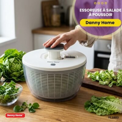 Essoreuse à Salade à Poussoir Danny Home YL1883