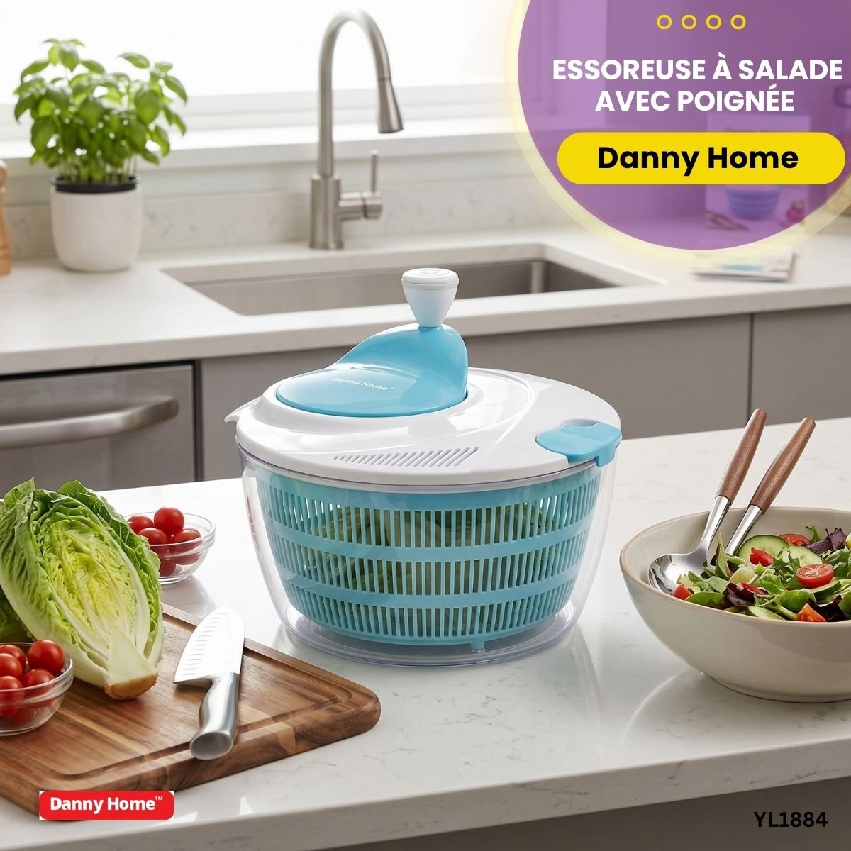 Essoreuse à salade Danny Home YL1884 – Image 2