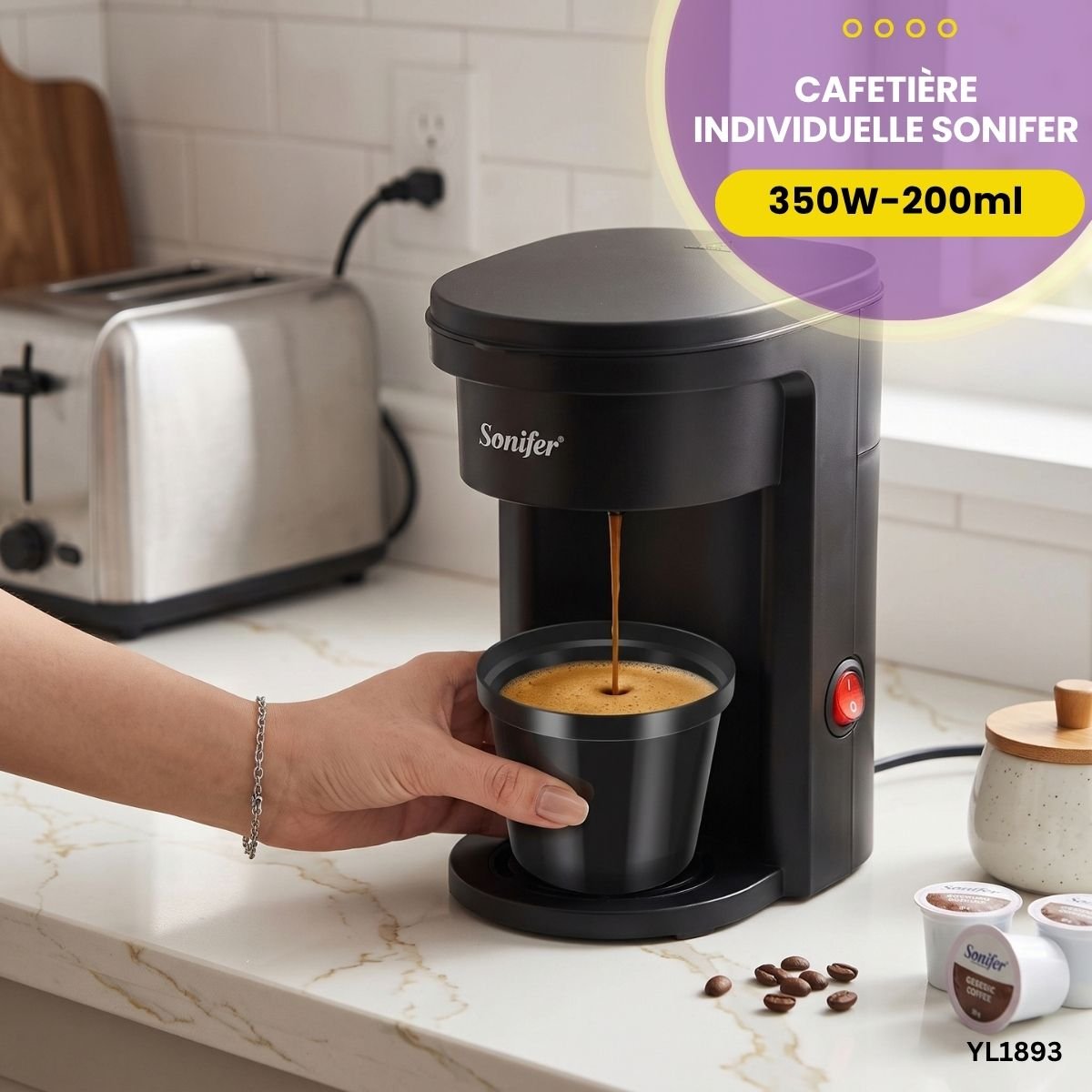 Cafetière individuelle Sonifer YL1893 – Image 4