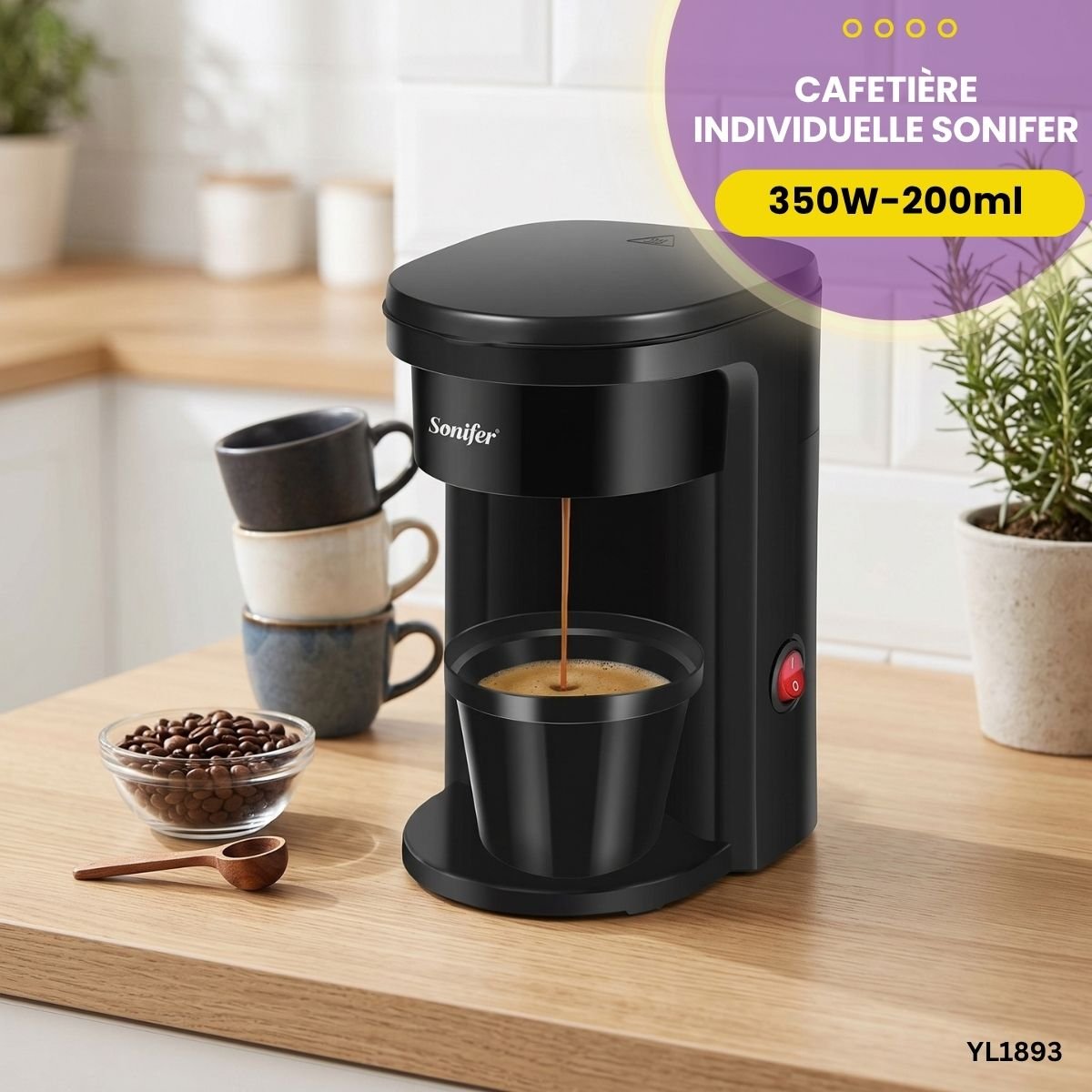 Cafetière individuelle Sonifer YL1893 – Image 3