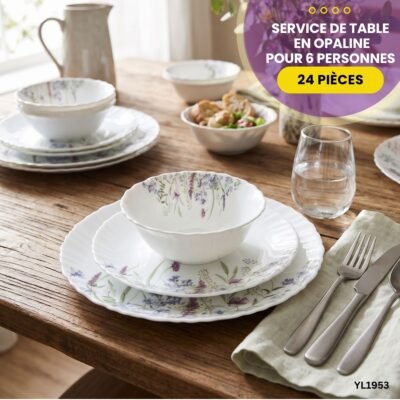 Service de Table 24 Pièces Opaline Gupan YL1953